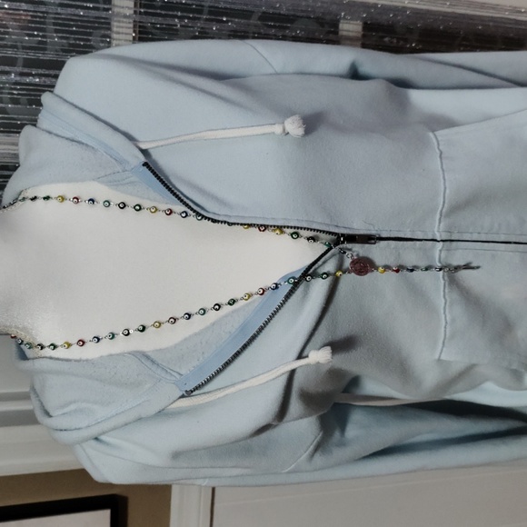 Evil eye silver color and multi colored rosary absolutely beautiful  unisex - Picture 4 of 10